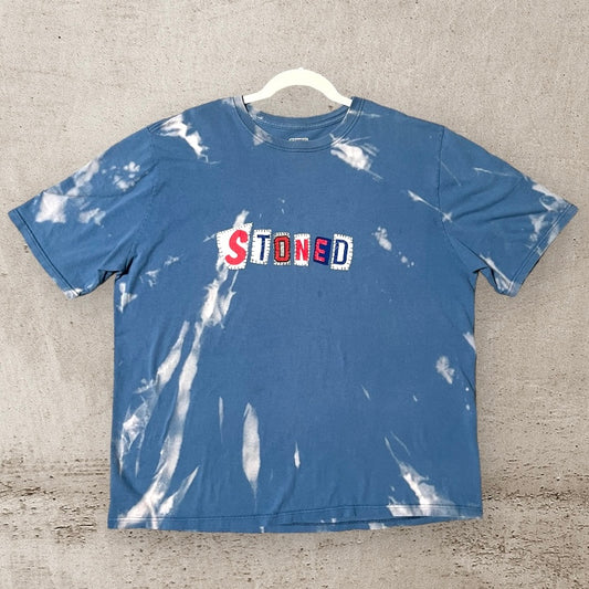 Bleached STONED Ransom Tee | XL