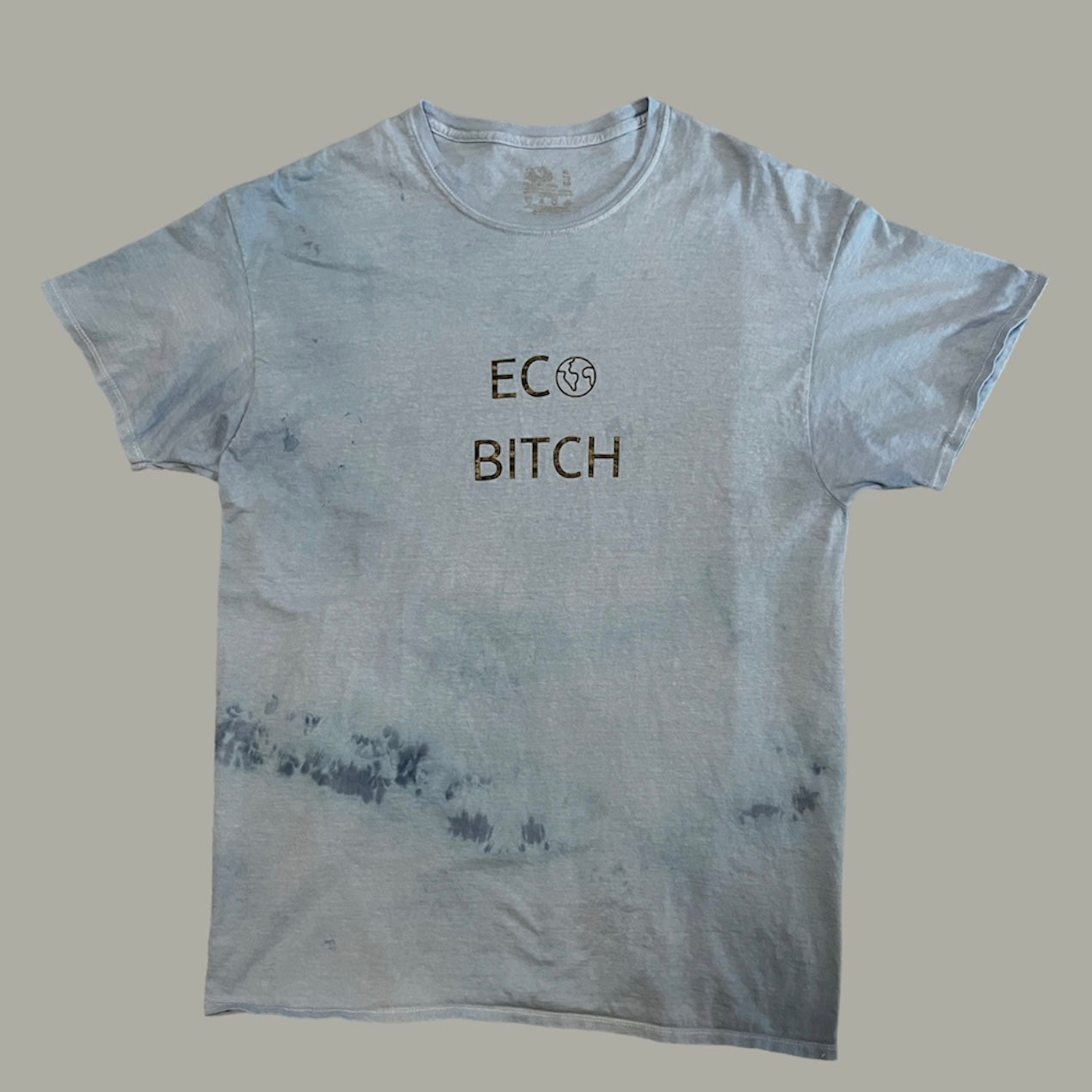 Blue Dyed Eco Bitch Tee | XL