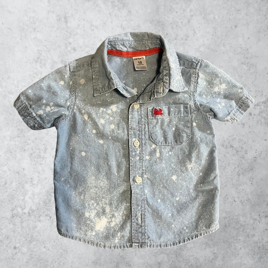 Baby Bleached Button-down | 18M