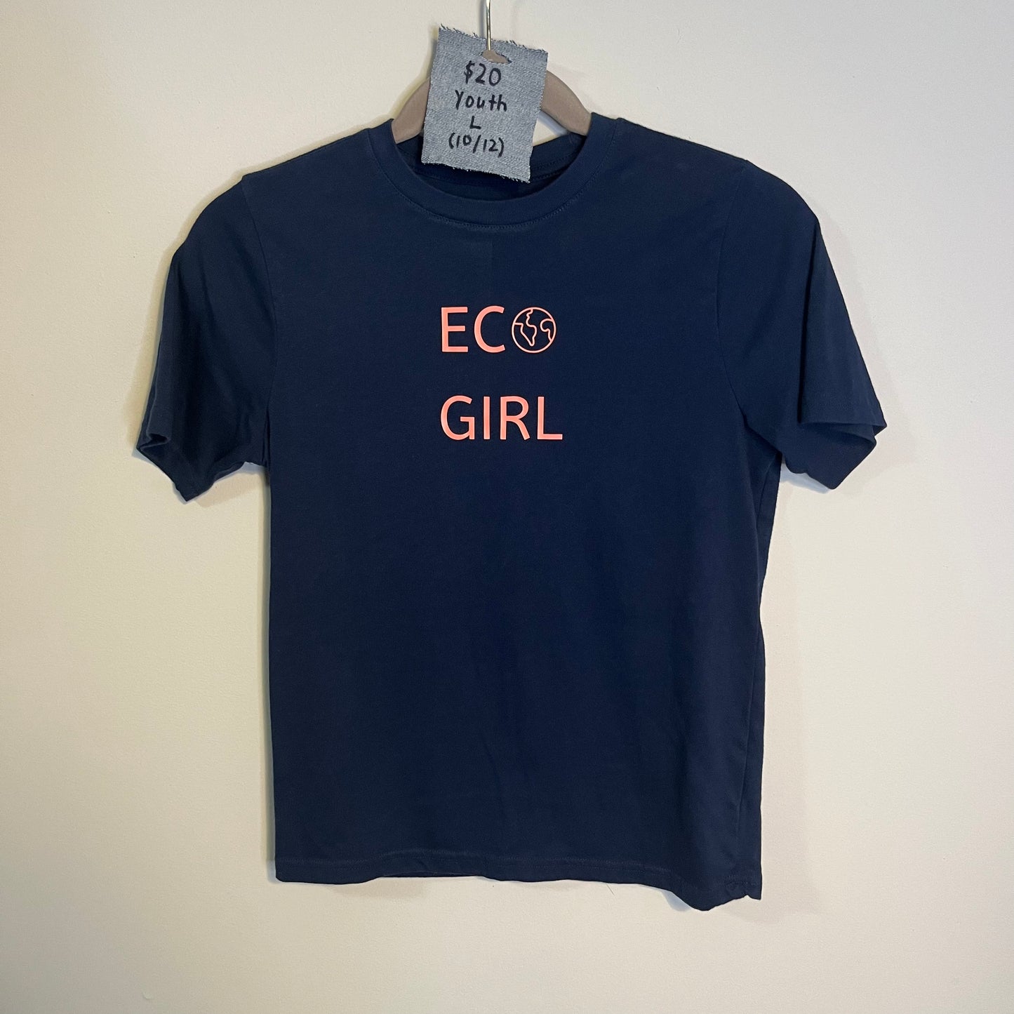 Navy Eco Girl Tee | Youth L