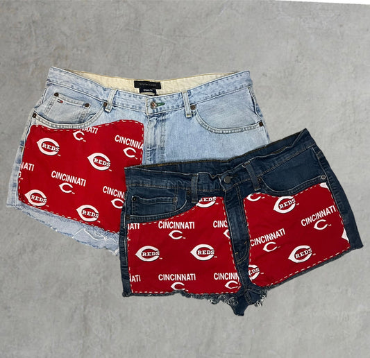 Customized Cincinnati Red's Pattern Shorts