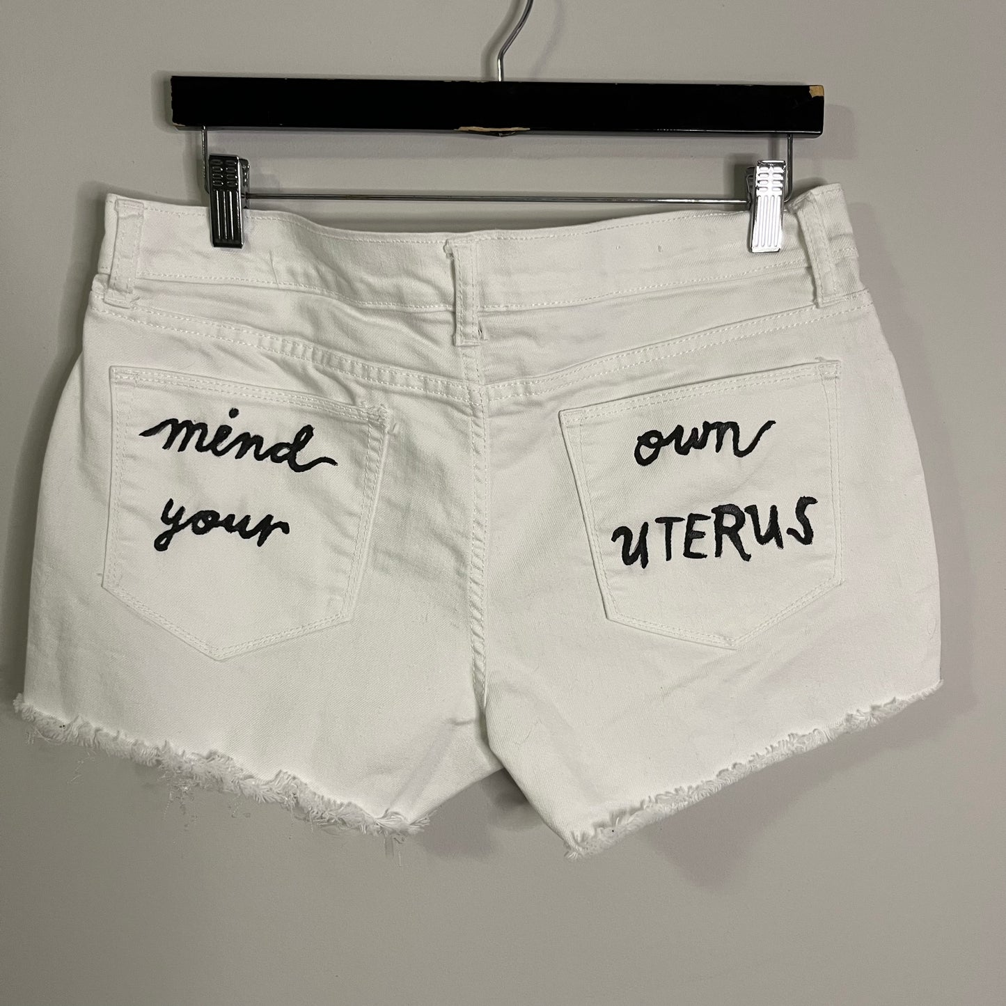 Mind Your Own Uterus Painted Mid-Rise | Waist 33